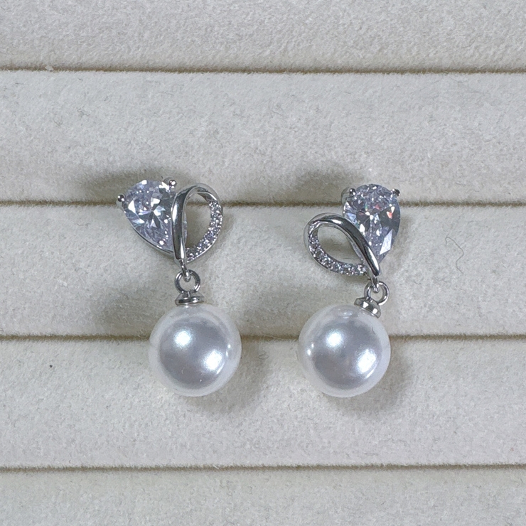 ピアス ハート可愛いピアス パール | shoppinggo | 詳細画像4 