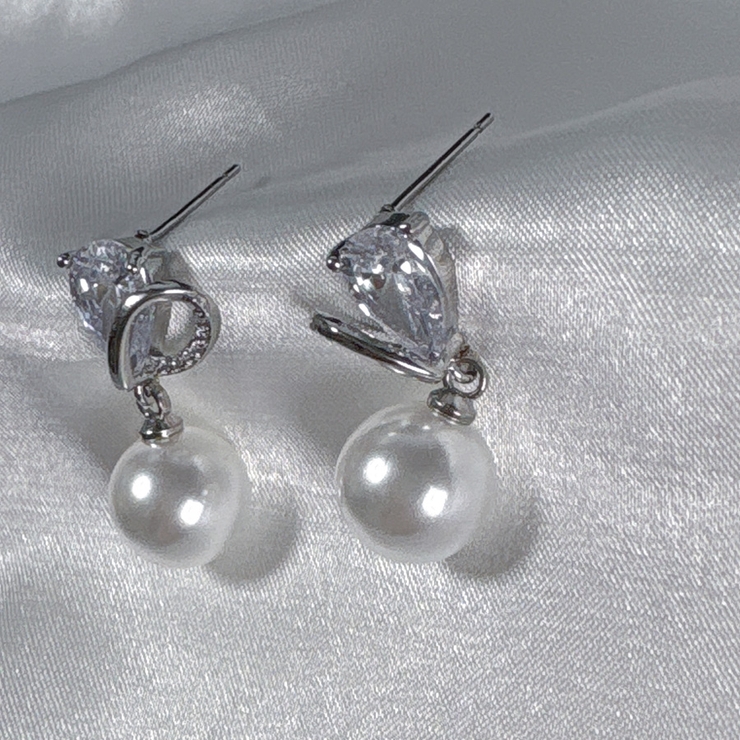 ピアス ハート可愛いピアス パール | shoppinggo | 詳細画像7 