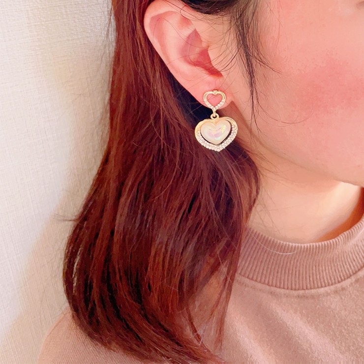 大ぶりピアス ハート 揺れる | shoppinggo | 詳細画像6 