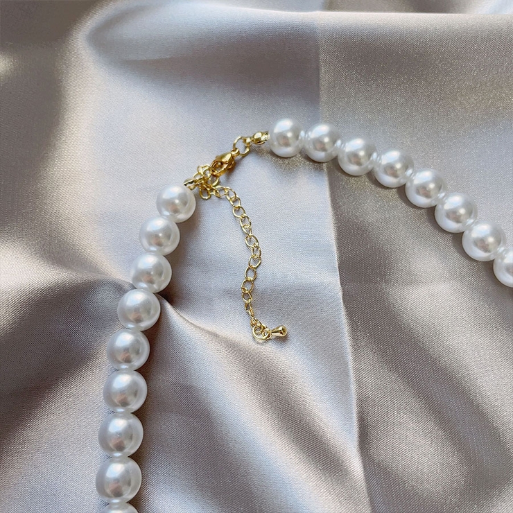 パールネックレス チョーカー フェイクパール ボリューム | shoppinggo | 詳細画像3 