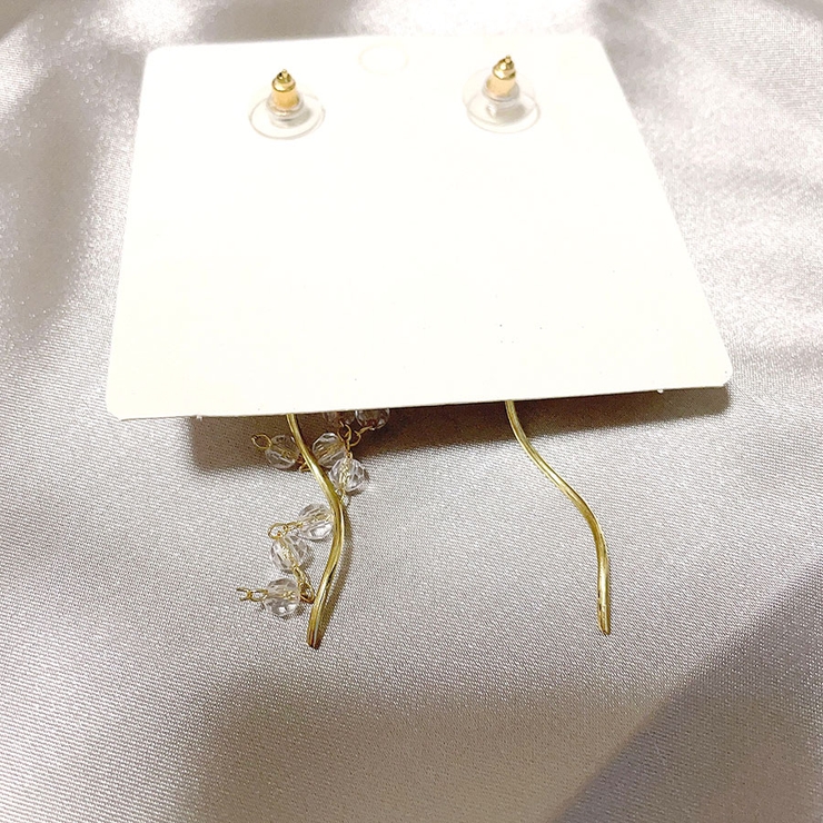 パールピアス 揺れるモチーフピアス 花 可愛い イヤリング 人気アクセサリー | shoppinggo | 詳細画像7 