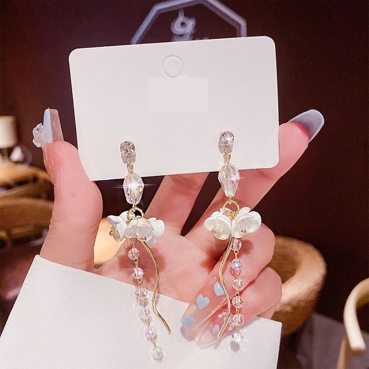 パールピアス 揺れるモチーフピアス 花 可愛い イヤリング 人気アクセサリー[品番：JRKW0003970]｜shoppinggo（ショッピングゴー）の レディースファッション通販｜SHOPLIST（ショップリスト）