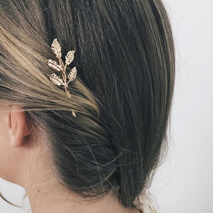 ヘアピン 2点セット ヘアアクセサリー 木の葉 シンプル | shoppinggo | 詳細画像6 