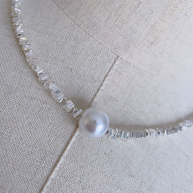 パールネックレス チョーカー フェイクパール | shoppinggo | 詳細画像4 