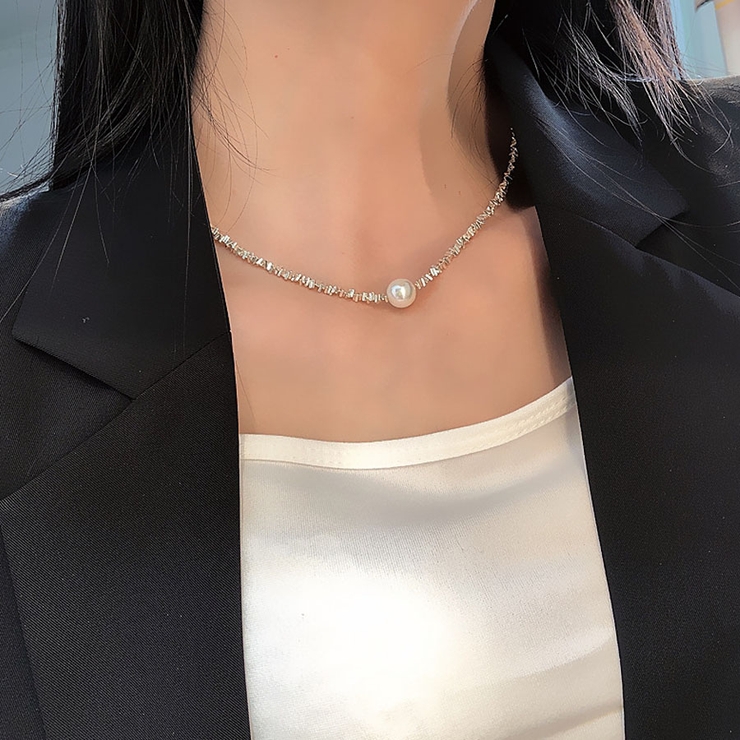 パールネックレス チョーカー フェイクパール | shoppinggo | 詳細画像7 