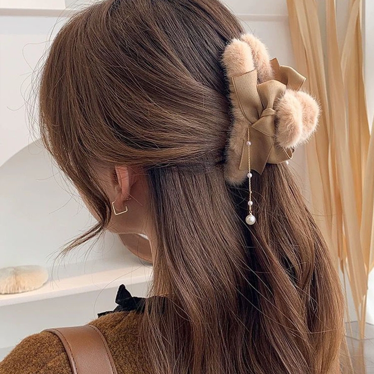 ヘアクリップ もこもこ 4タイプ | shoppinggo | 詳細画像16 