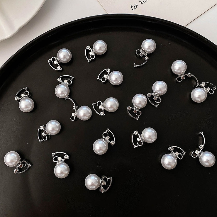 ミニヘアクリップ パール 10個入り[品番:JRKW0004435 ミニヘアクリップ パール 10個入り[品番:JRKW0004435