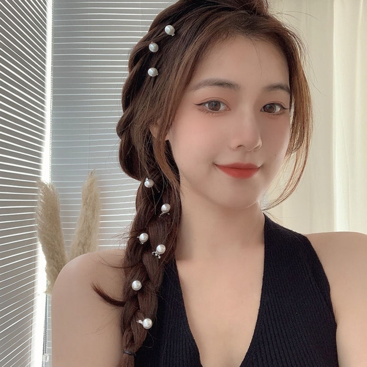 ミニヘアクリップ パール 10個入り | shoppinggo | 詳細画像9 