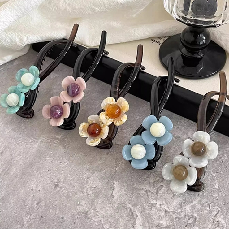 キラキラクリップ 花 ヘア留め | shoppinggo | 詳細画像4 