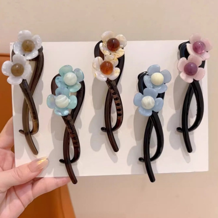 キラキラクリップ 花 ヘア留め | shoppinggo | 詳細画像5 