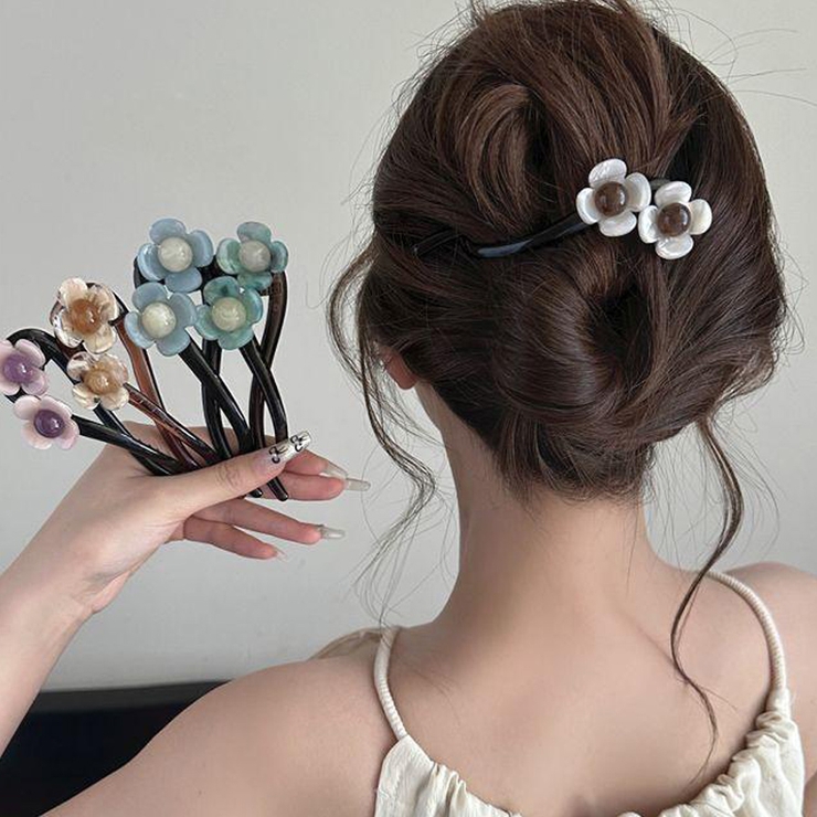 キラキラクリップ 花 ヘア留め | shoppinggo | 詳細画像7 