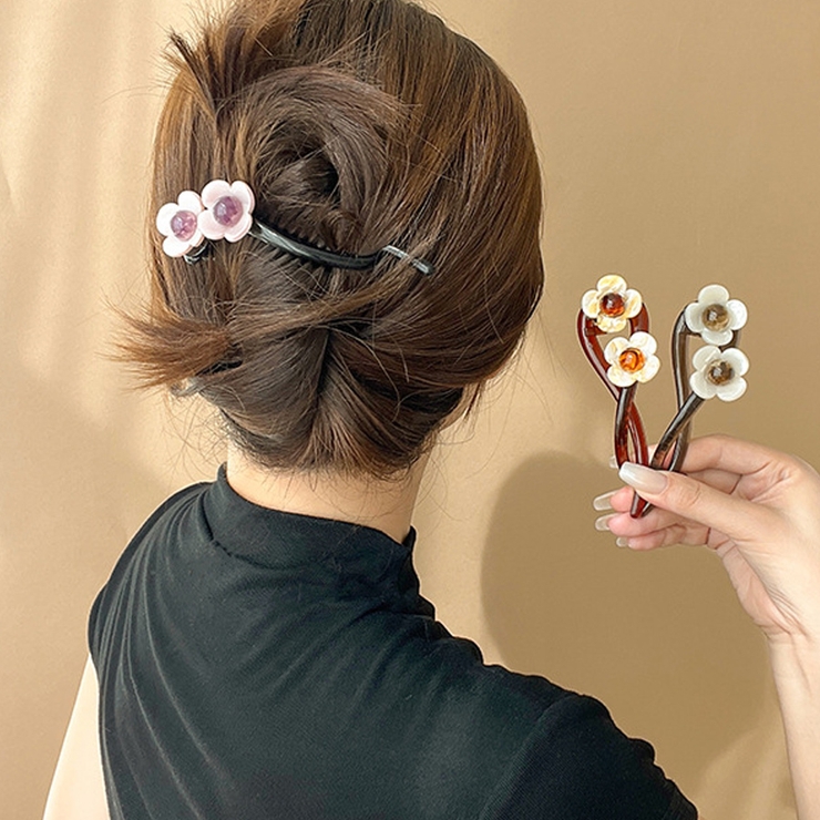 キラキラクリップ 花 ヘア留め | shoppinggo | 詳細画像8 