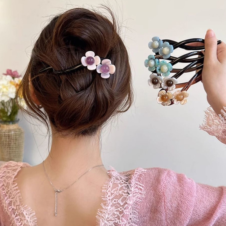 キラキラクリップ 花 ヘア留め | shoppinggo | 詳細画像9 
