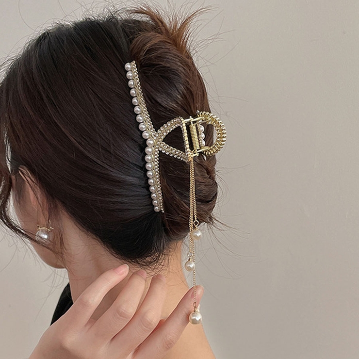 ヘアクリップ ゆらゆらチェーン付き 髪留め | shoppinggo | 詳細画像10 