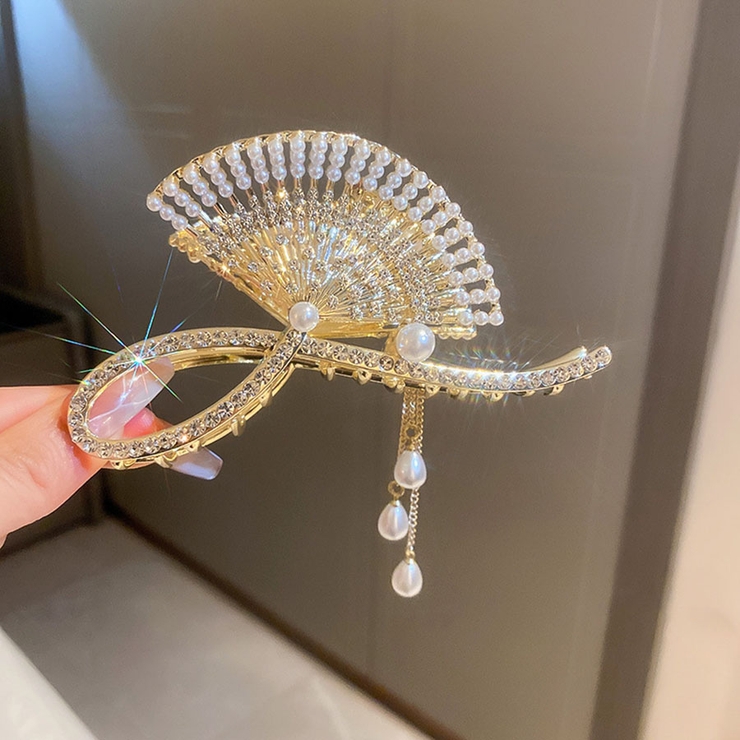 ヘアクリップ ゆらゆらチェーン付き 髪留め | shoppinggo | 詳細画像6 