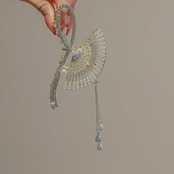 ヘアクリップ ゆらゆらチェーン付き 髪留め | shoppinggo | 詳細画像11 