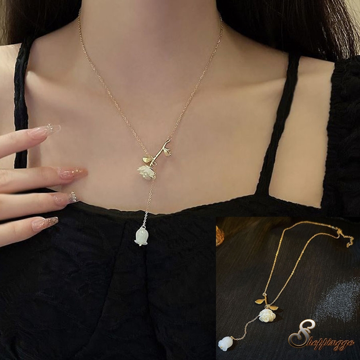 ネックレス バラ Y字ネックレス | shoppinggo | 詳細画像1 