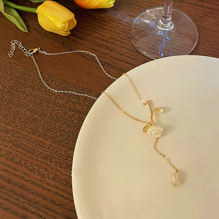 ネックレス バラ Y字ネックレス | shoppinggo | 詳細画像4 