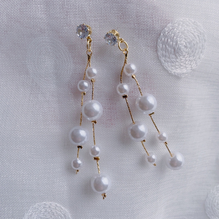 揺れる ピアス パール | shoppinggo | 詳細画像5 
