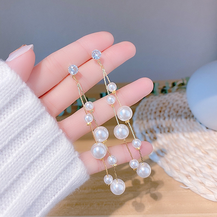 揺れる ピアス パール | shoppinggo | 詳細画像7 