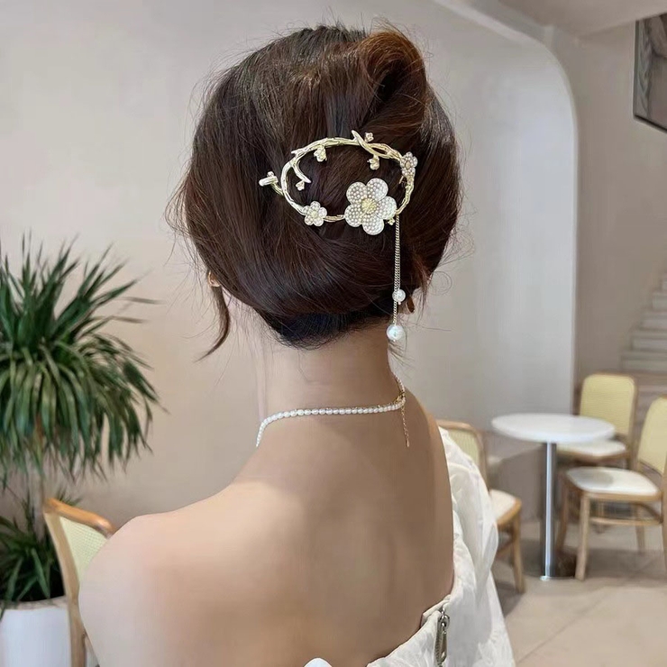 パール 花 バンスクリップ | shoppinggo | 詳細画像13 