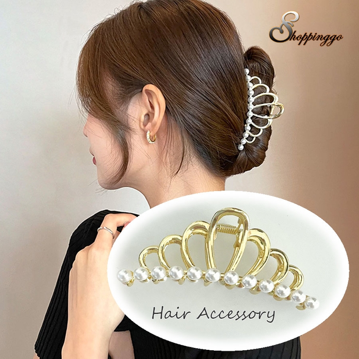 花 バンスクリップ ヘアクリップ[品番：JRKW0004067]｜shoppinggo