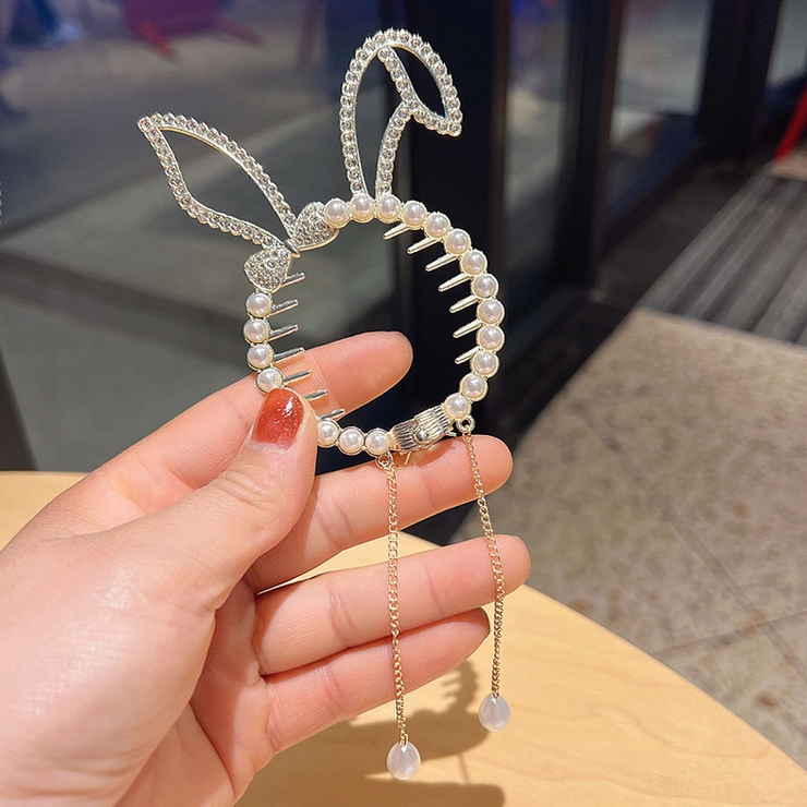 ヘアクリップ ゆらゆらチェーン付き 髪留め | shoppinggo | 詳細画像3 