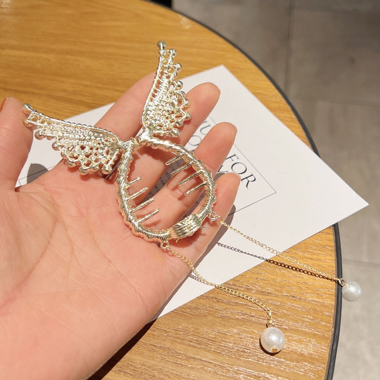 ヘアクリップ ゆらゆらチェーン付き 髪留め | shoppinggo | 詳細画像7 