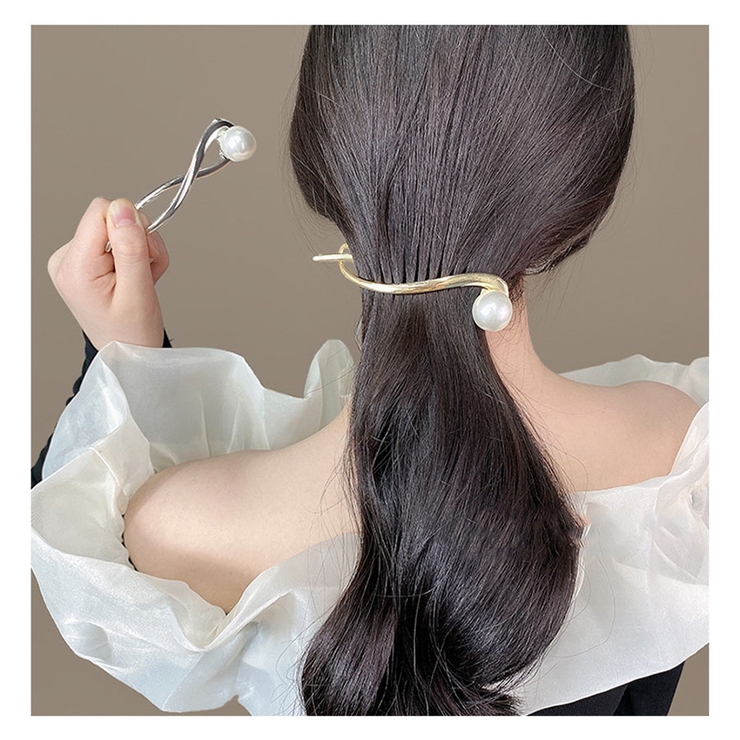 ヘア留め ヘアアクセサリー クロスヘアピン髪飾り 上品 パーティー飾り