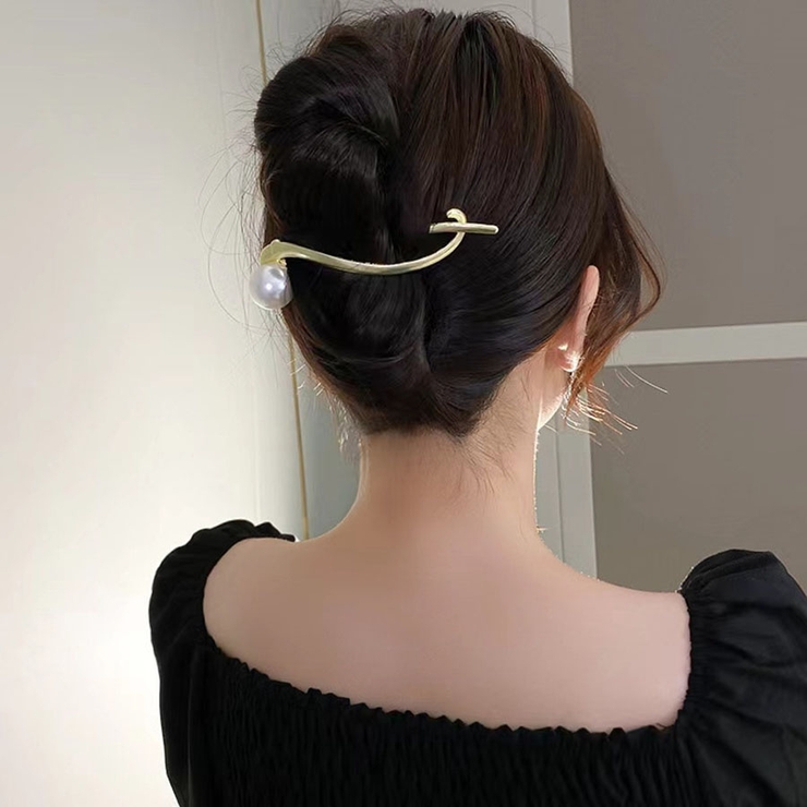 ヘア留め ヘアアクセサリー クロスヘアピン髪飾り 上品 パーティー飾り | shoppinggo | 詳細画像8 