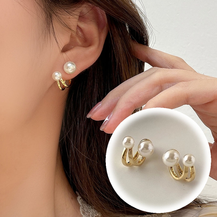 ホワイト | パールピアス 結婚式 おしゃ | shoppinggo