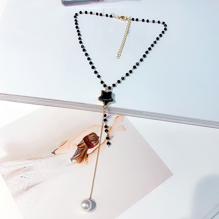ネックレス 星 フェイクパール アクセサリー 結婚式 | shoppinggo | 詳細画像2 