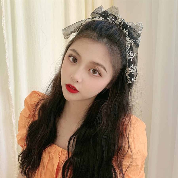 レースリボンバレッタ ヘアクリップ ヘアアクセ | shoppinggo | 詳細画像13 