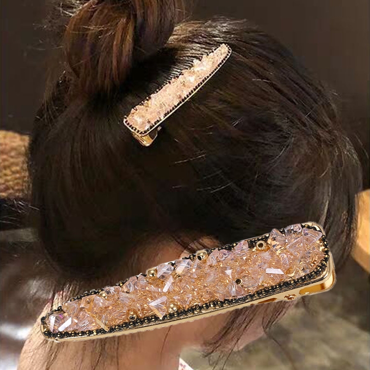 【ソウル発】No.2 ゴージャス きらきら ピカピカ ヘアアクセサリー リトルムーン ヘアカフス ポニーフック スパンコール ビーズ