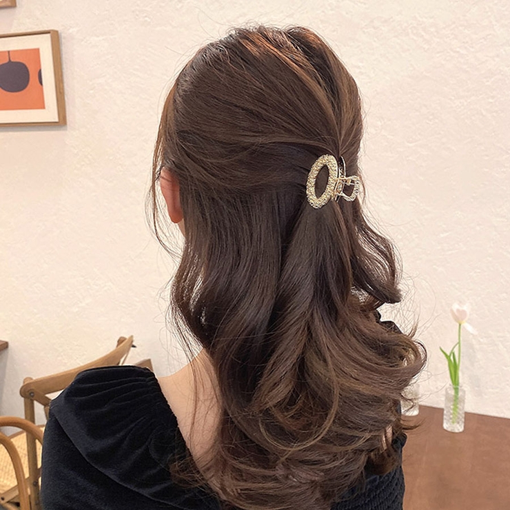 ヘアクリップ バンスクリップ シンプル[品番：JRKW0002325