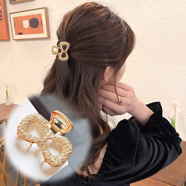 ヘアクリップ バンスクリップ シンプル[品番：JRKW0002325