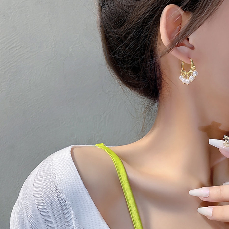 ピアス リングピアス パール | shoppinggo | 詳細画像5 