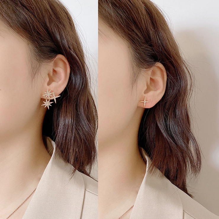 ピアス 星 キラキラ[品番：JRKW0002728]｜shoppinggo