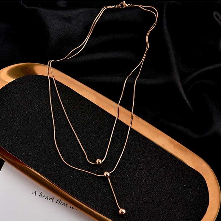 ネックレス 2連チェーン Y字 | shoppinggo | 詳細画像2 