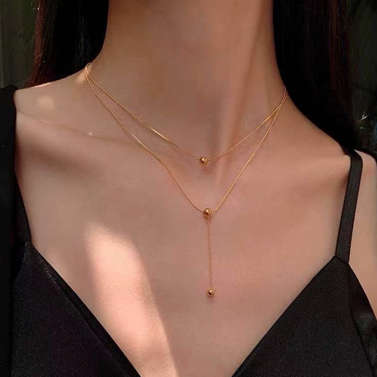 ネックレス 2連チェーン Y字 | shoppinggo | 詳細画像5 