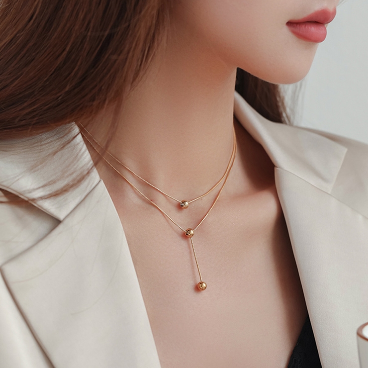 ネックレス 2連チェーン Y字 | shoppinggo | 詳細画像7 