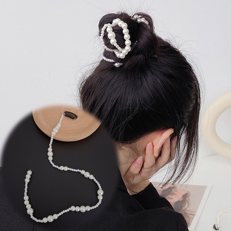 パール ヘアアクセサリー ヘアアレンジ