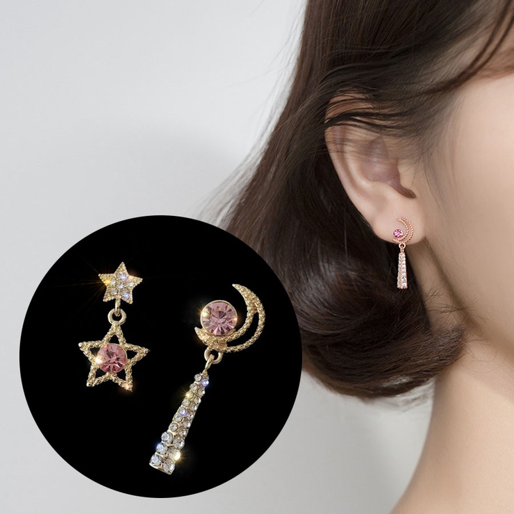 星月ピアス パール ピアス [品番：JRKW0002892]｜shoppinggo（ショッピングゴー）のレディースファッション通販｜SHOPLIST（ショップリスト）