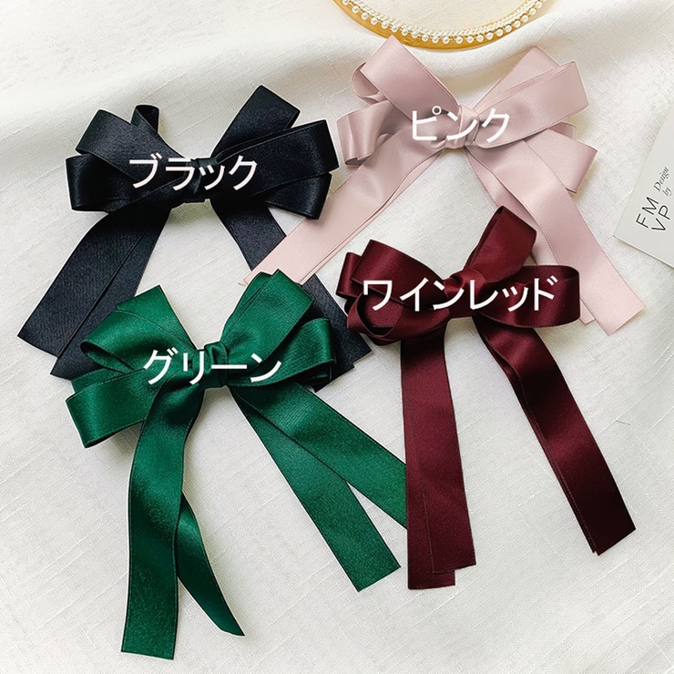 リボンバレッタ ヘアクリップ ヘアアクセ [品番：JRKW0002238]｜shoppinggo（ショッピングゴー）のレディースファッション通販｜SHOPLIST（ショップリスト）