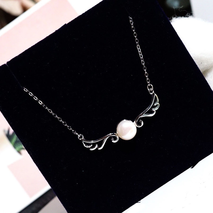 ネックレス パール チェーン 羽翼モチーフ シルバー アクセサリー 結婚式 品番 Jrkw Shoppinggo ショッピングゴー のレディースファッション通販 Shoplist ショップリスト