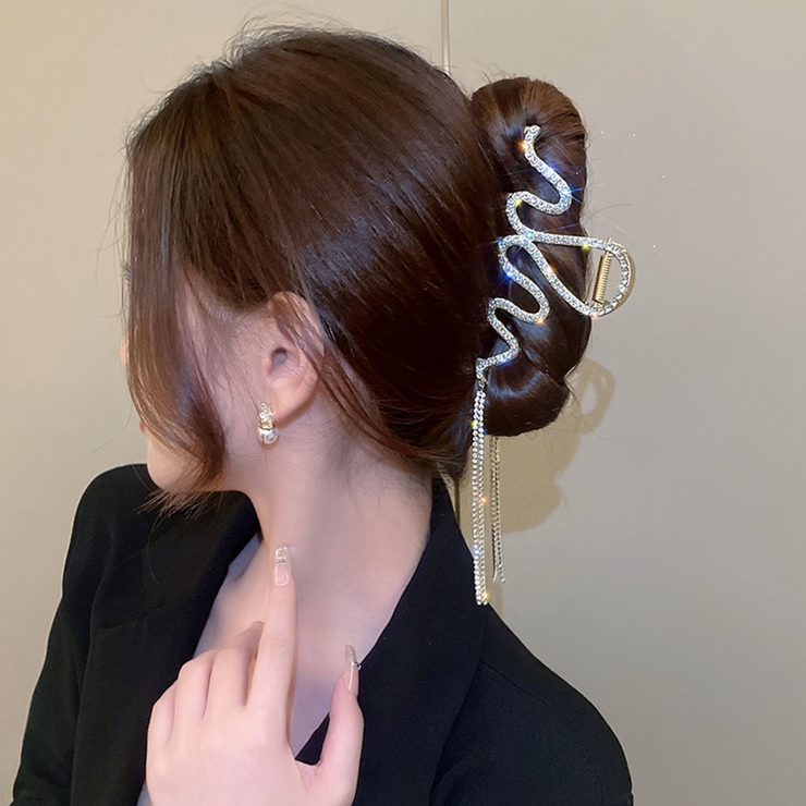 キラキラヘアクリップ 大きめ バンスクリップ | shoppinggo | 詳細画像4 