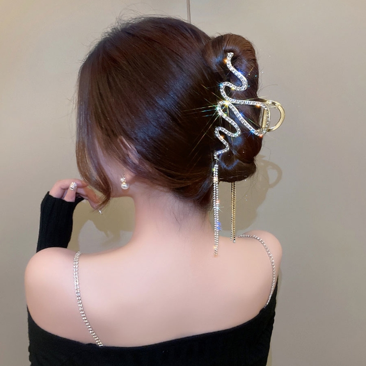 キラキラヘアクリップ 大きめ バンスクリップ | shoppinggo | 詳細画像5 