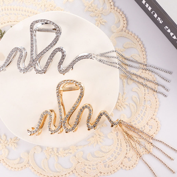 キラキラヘアクリップ 大きめ バンスクリップ | shoppinggo | 詳細画像10 