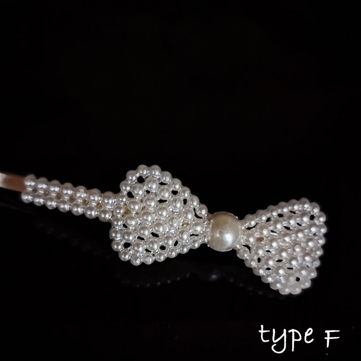 ホワイトF | ヘアピン ヘアクリップ パールビーズヘアピン | shoppinggo