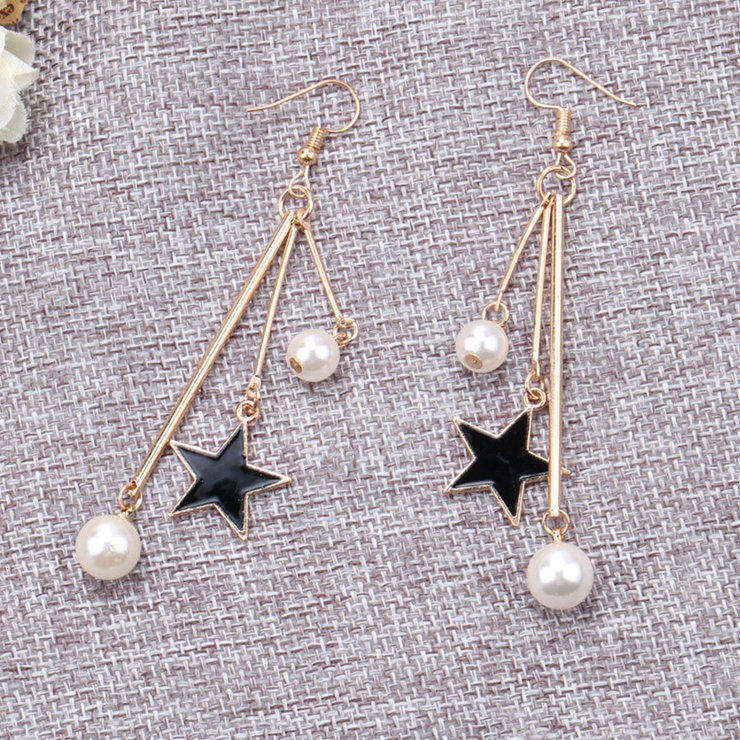 パール ピアス 星 レディース 揺れる アクセサリー かわいい ロングピアス 品番 Jrkw Shoppinggo ショッピングゴー のレディースファッション通販 Shoplist ショップリスト